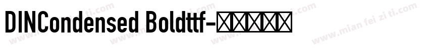 DINCondensed Boldttf字体转换